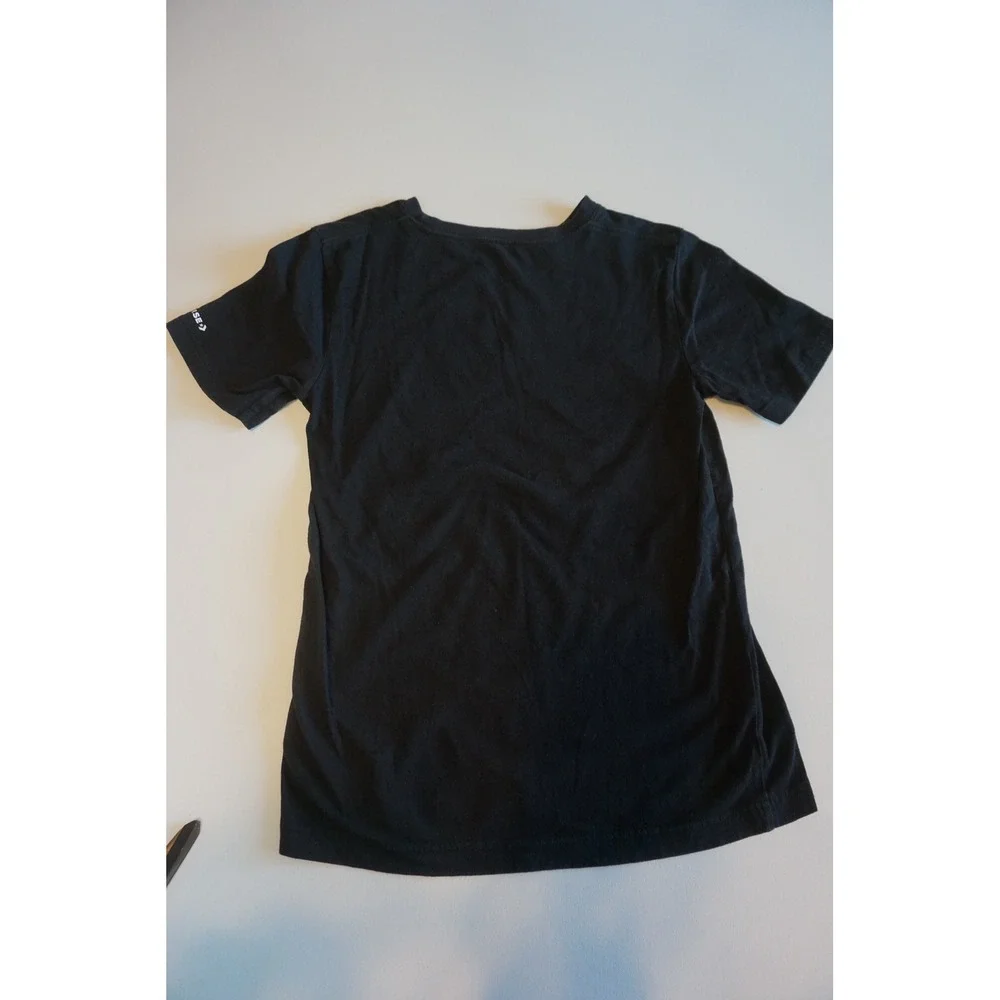 Converse Kids Black Galaxy Logo Chuck Taylor All Star Graphic Tee L 12-13